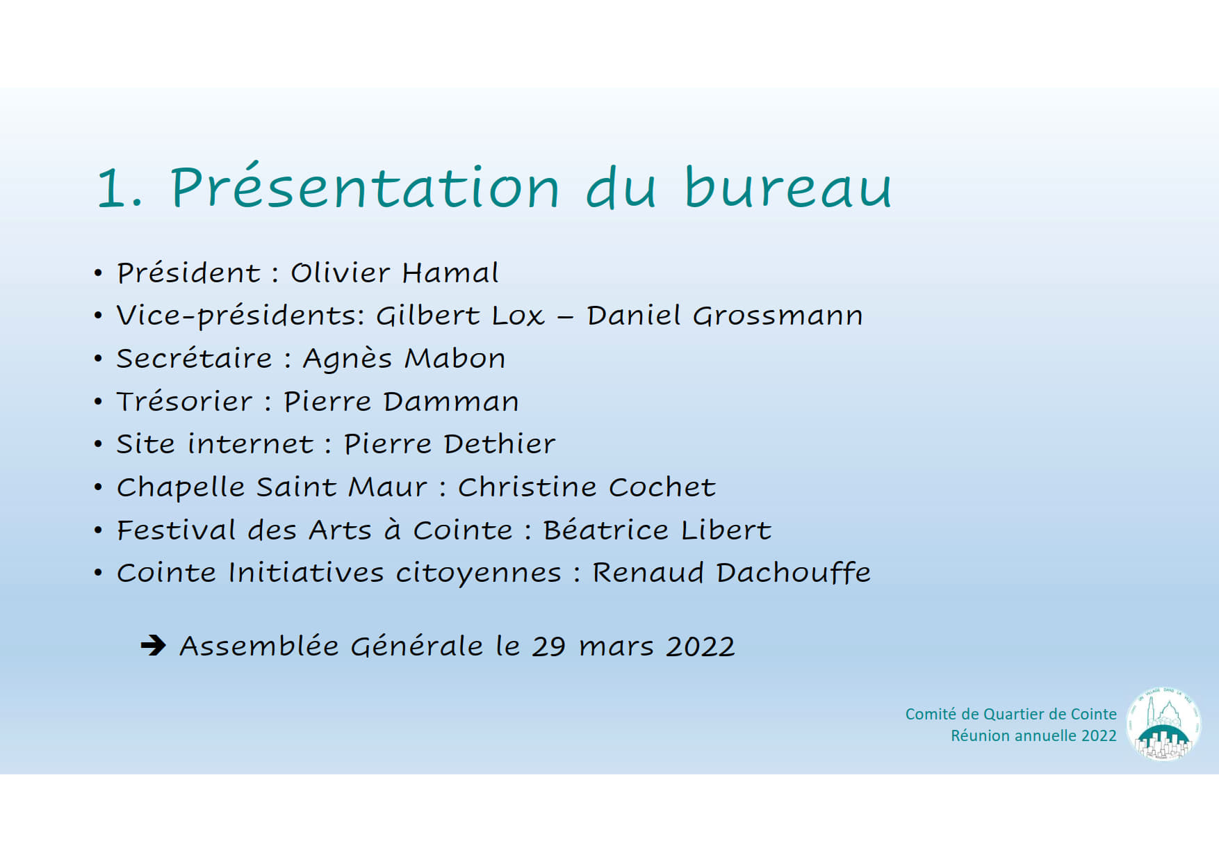 Runion annuelle des habitants de Cointe 080322 03